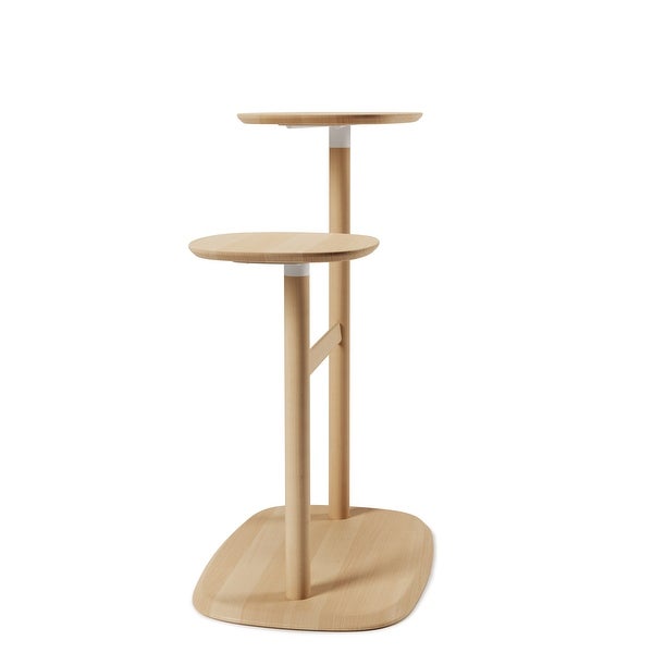 Umbra Swivo Side Table, Natural Wood