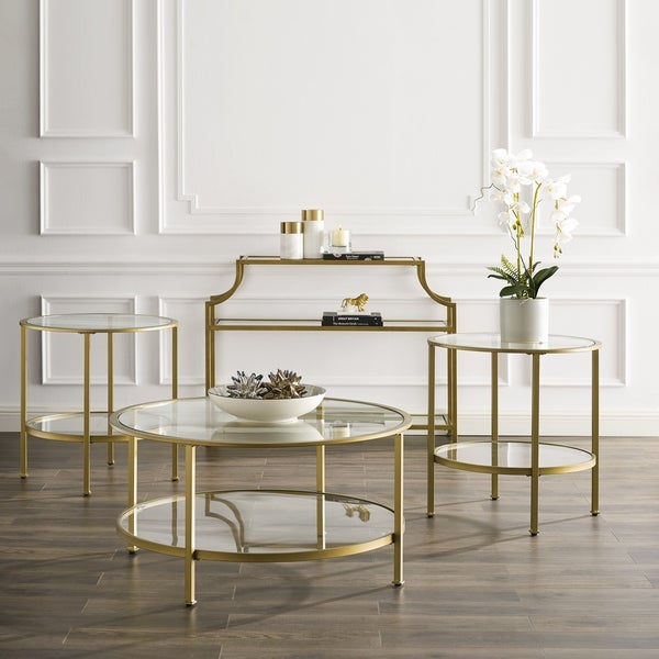 Aimee 4-Piece Set (1 Console, 1 Coffee, 2 Side Tables)
