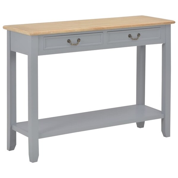 vidaXL Console Table Gray 43.3