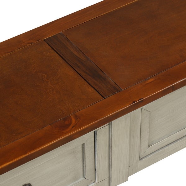 Storage Console Table Sideboard with DrawersandShelf for Entryway,Grey