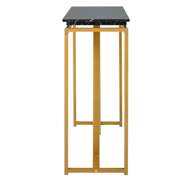 Modern Console Table, Extra Long Entryway Table with Metal Frame for Entryway, Hallway, Living Room, Foyer, Corridor