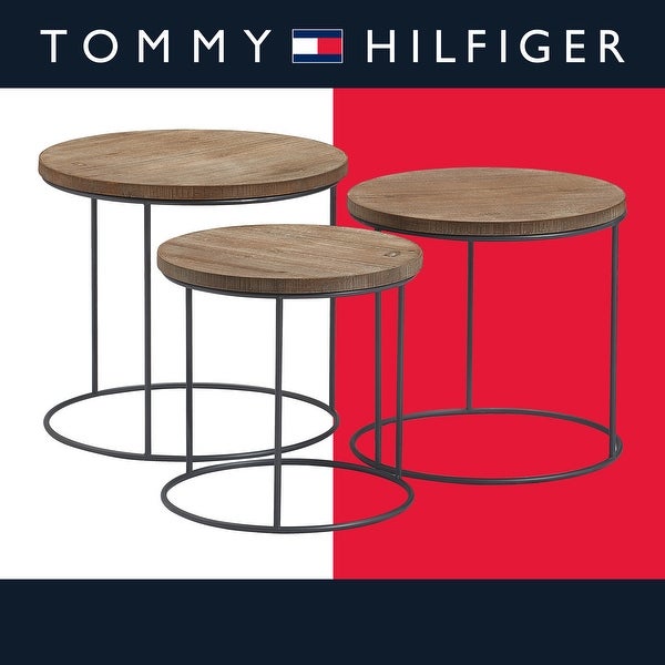 Tommy Hilfiger Berkshire Nesting Side Tables, Set of 3