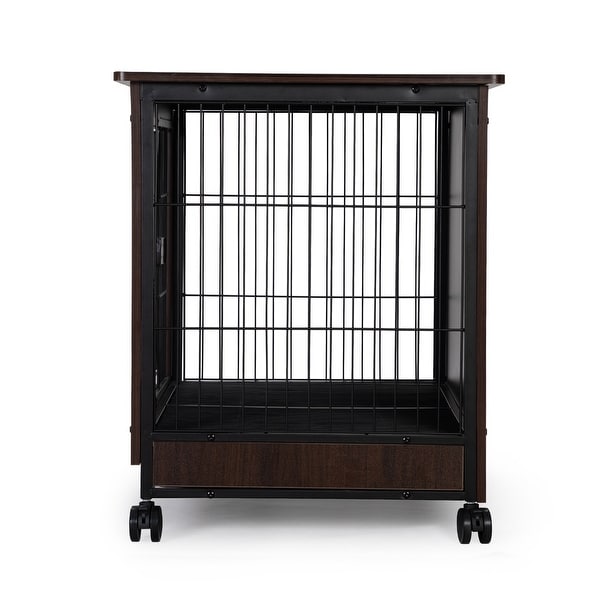 Side Table with Dog Cage Design, Small/ Medium/ Large Sizes to Choose