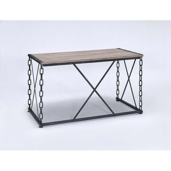 Industrial Style Industrial Chain Metal Base Operation Table, Suitable for Living Room, Foyer