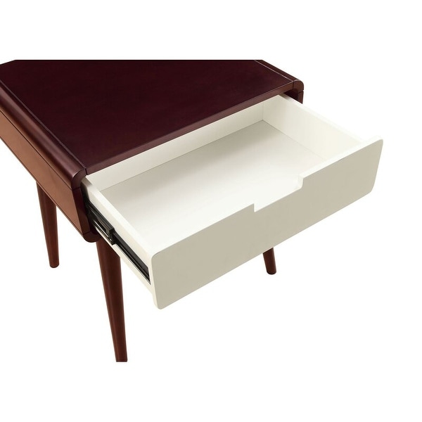 Nightstand, Side, End, Coffee Table with USB Charging Dock