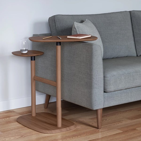 Umbra Swivo Side Table, Natural Wood