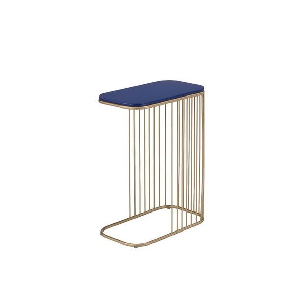 Accent Table, Sofa Table Cocktail Table with Metal Base