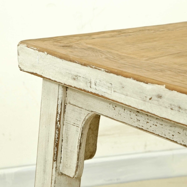 Artissance Amalfi Side Table, 24 Inch Tall, Antique Off White - 22