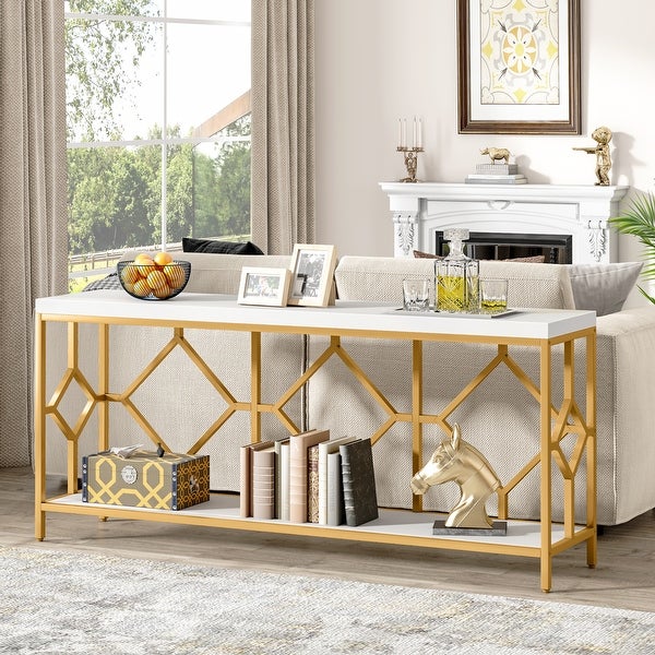 70.9 Inche Extral Long Console Sofa Table for Entryway, Accent Table Living Room