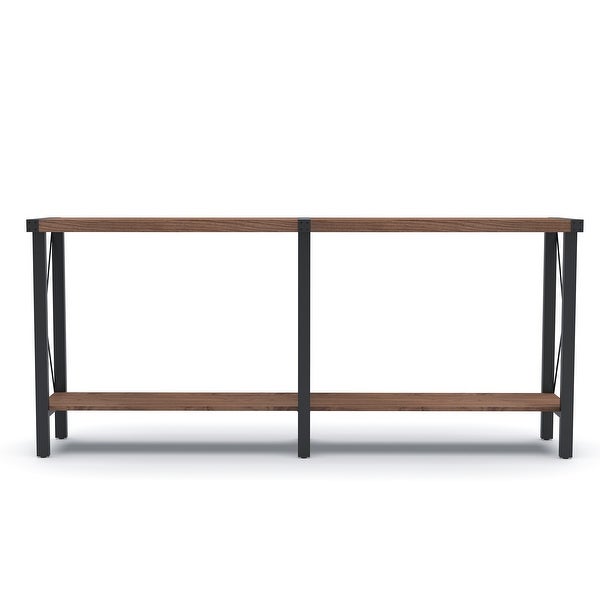 Console Table, Long Sofa Table with Shelf for Living Room and Entryway
