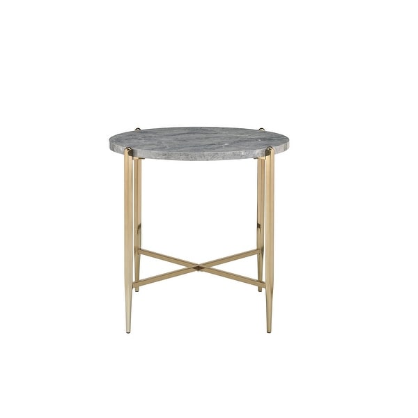 Side Table, Sofa Table with X-shape Support Base