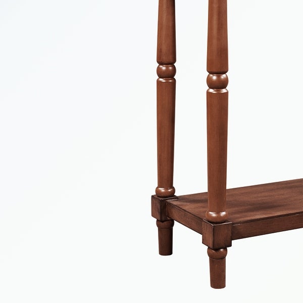 Solid Wood Console Table, with Storage Shelf and Drawer