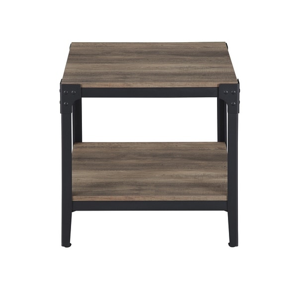 Middlebrook Witten Angle Iron Side Tables, Set of 2