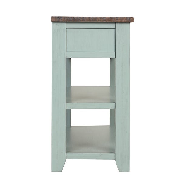 Side Table Console Table, Sofa Side Table with 3 Drawers and 2 Shelves