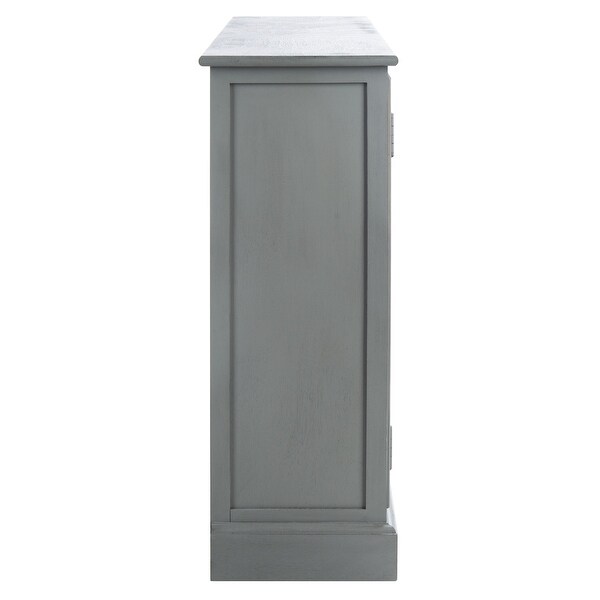 SAFAVIEH Adiland Distressed White 2 Door 3-Drawer Sideboard. - 45