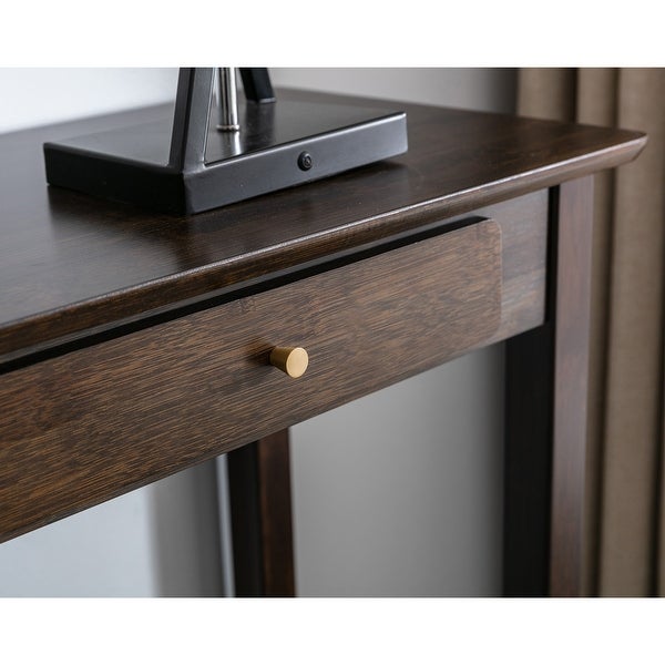 Connexion Decor Verenney Console Table With Drawer, Dark Walnut