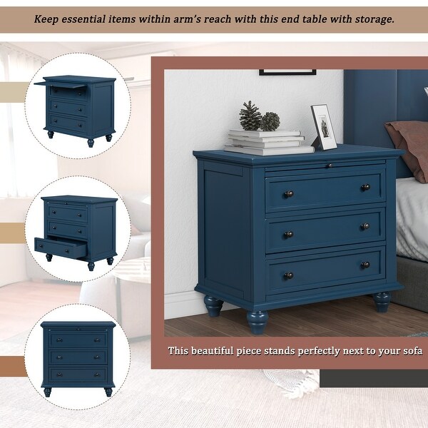 Simple Exquisite Solid Wood Storage Cabinet, End Table, Sofa Table