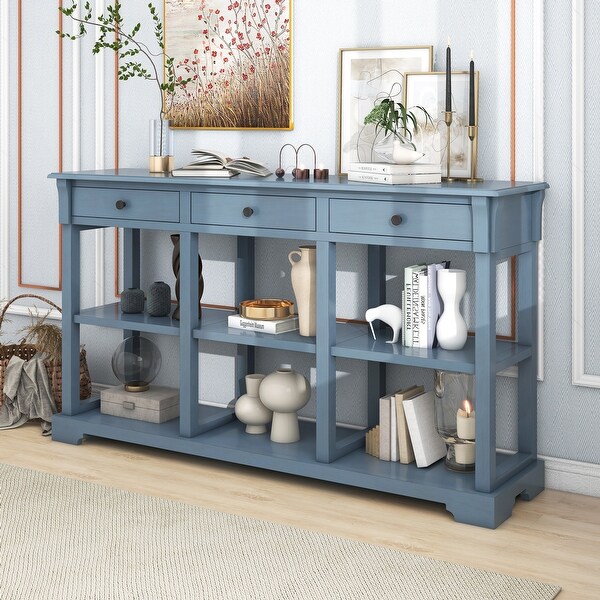 58 inch Console Table for Living Room, Painting