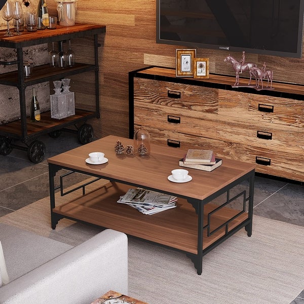 Coffee Tables with storage,end table for living room farmhouse coffee table - 24