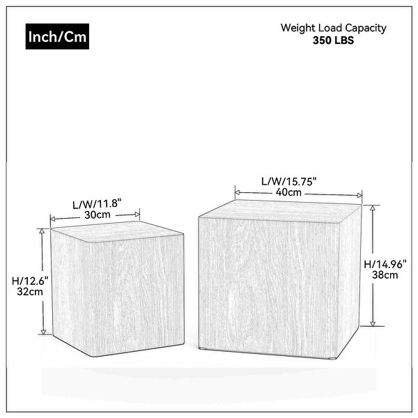 MDF Coffee Table, Side Table Set of 2