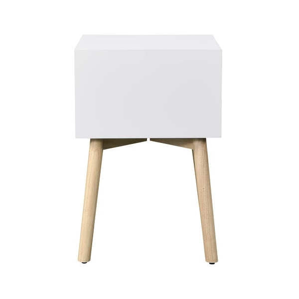 Mid-Century Modern Storage Cabinet, Side Table with 2 Drawers