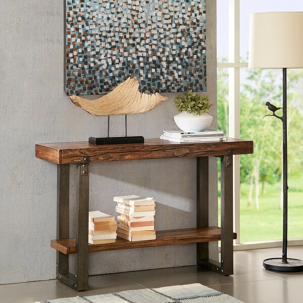 Console Table Narrow Wood Accent Sofa Table Entryway Table with Storage Shelf for Entryway, Front Hall, Hallway, Living Room