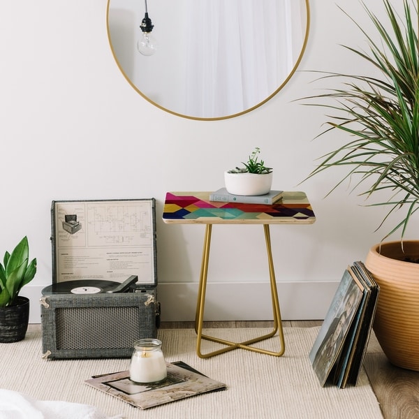 Deny Designs Modele 7 Side Table (Round or square, 2 leg options)