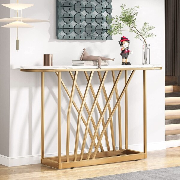 Gold Console Table, 43