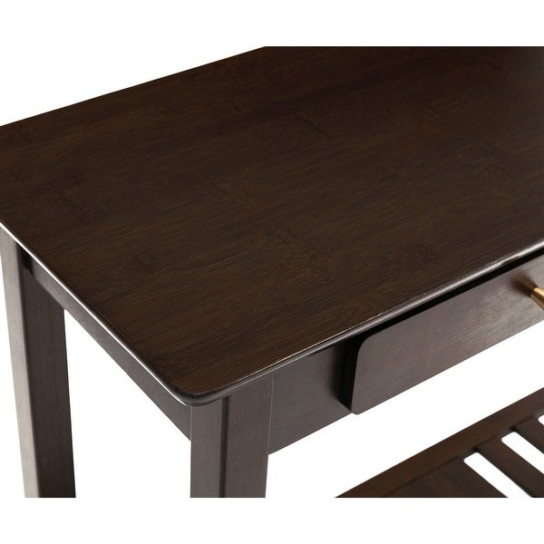 Connexion Decor Verenney Console Table With Drawer, Dark Walnut