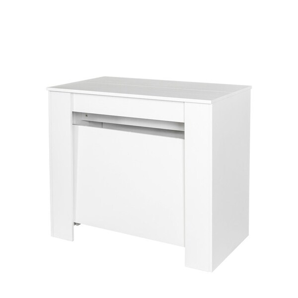 Extendable Console Table Extending Sofa Table w/Spacious Tabletop for Living Room, Multifunctional Extra Long Dining Table