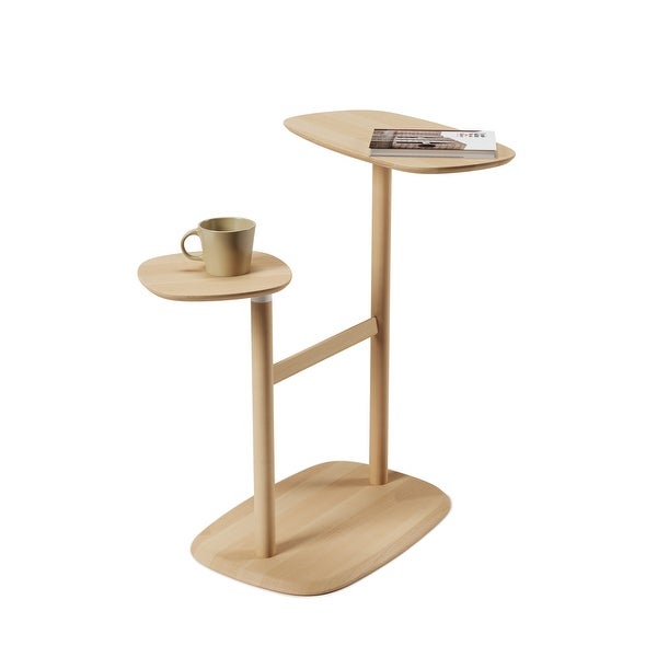 Umbra Swivo Side Table, Natural Wood