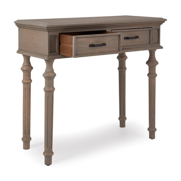 Finch Cassatt 2 Drawer Console Table, Gray