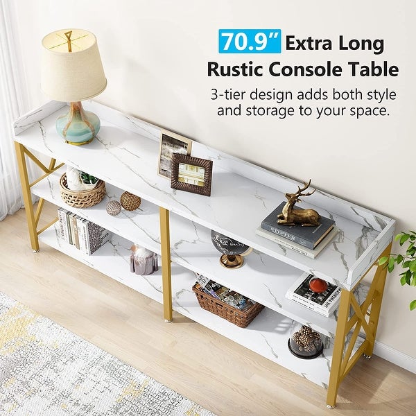 Extra Long Console Table, Narrow Sofa Table Behind Couch
