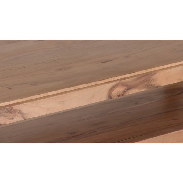 Porter Designs Portola Transitional Solid Acacia Wood Console Table, Natural