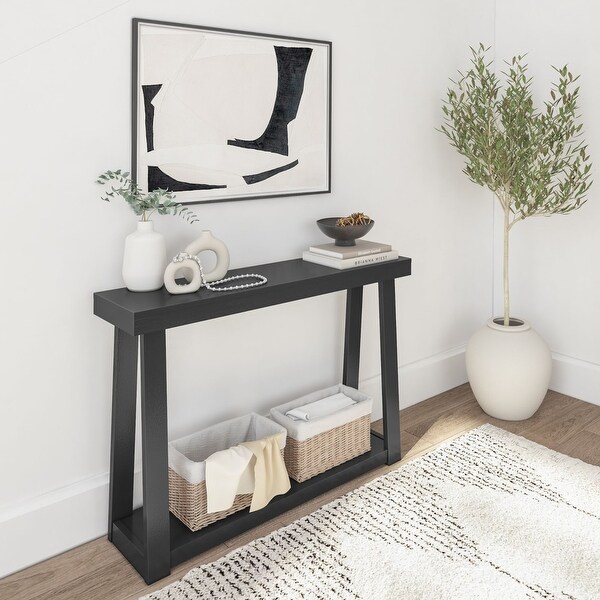 Plank and Beam Classic Console Table with Shelf - 46 inches - 46