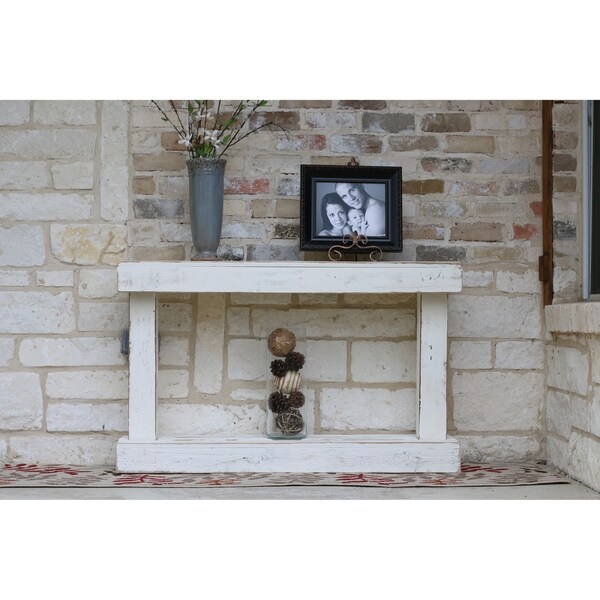 Natural Pedestal Console