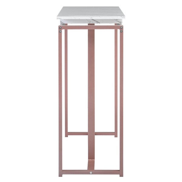 Modern Console Table Entryway Table with Metal Frame