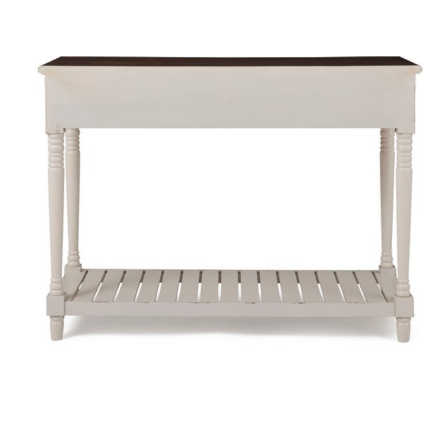 ClickDecor Baker Console Table, Antique White