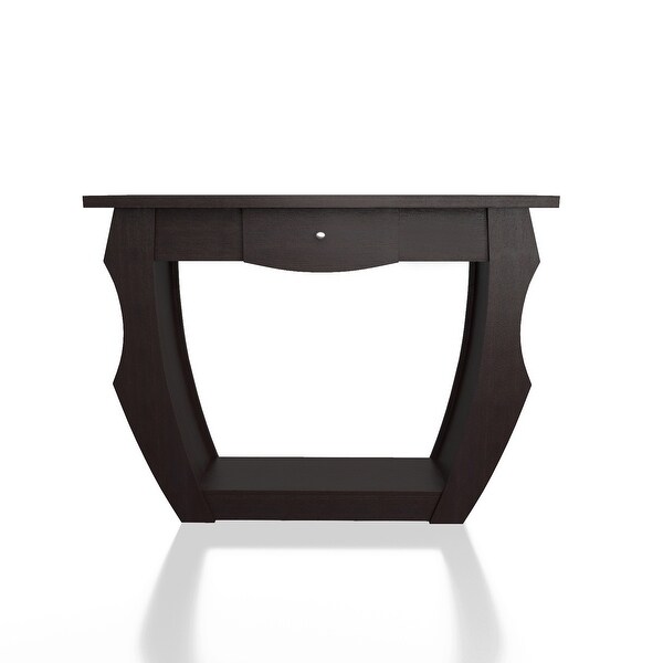 Furniture of America Caveline Contemporary Walnut Console Table