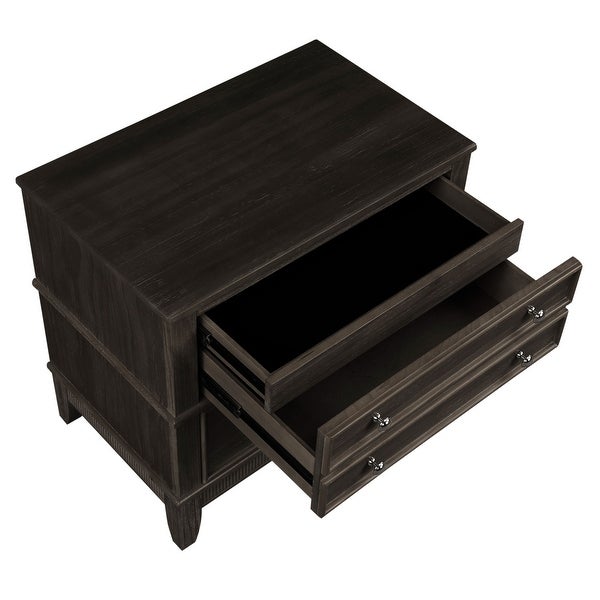 3 Drawer Nightstand, Coffee