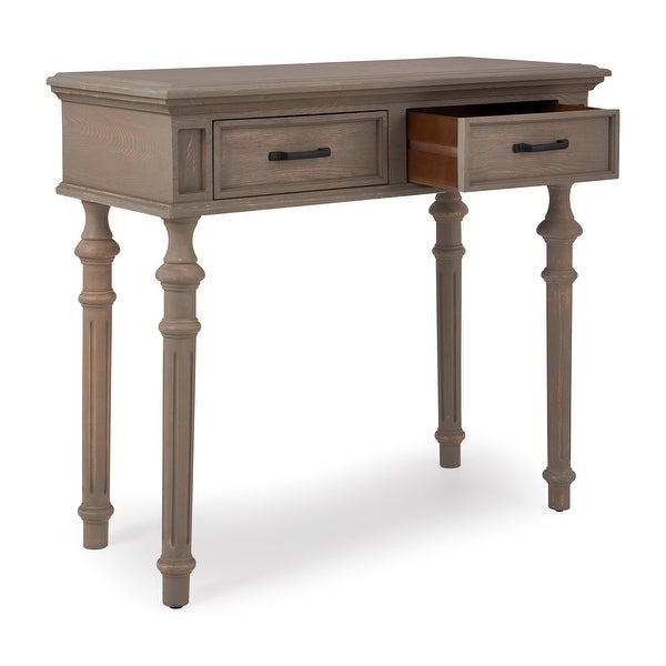 Finch Cassatt 2 Drawer Console Table, Gray