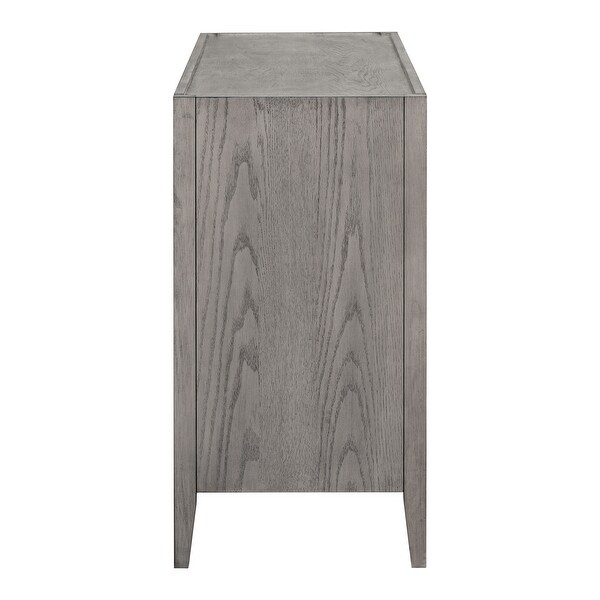 Modern Storage Cabinet Sideboard with 3 Metal Handles and 3 Doors, Wooden Cabinet with Adjustable Shelf for Entryway, Living Room