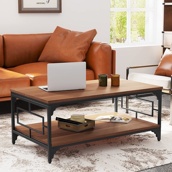 Coffee Tables with storage,end table for living room farmhouse coffee table - 24