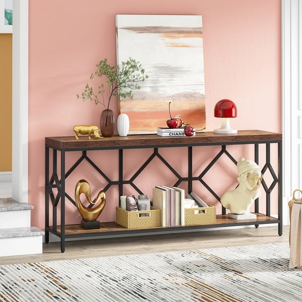 70.9 Inche Extral Long Console Sofa Table for Entryway, Accent Table Living Room