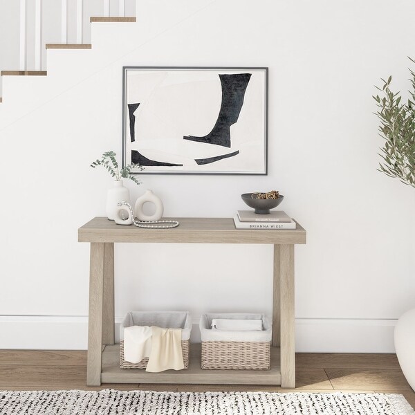 Plank and Beam Classic Console Table with Shelf - 46 inches - 46