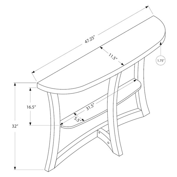 Accent Table, Console, Entryway, Narrow, Sofa, Living Room, Bedroom, Laminate, Contemporary, Modern