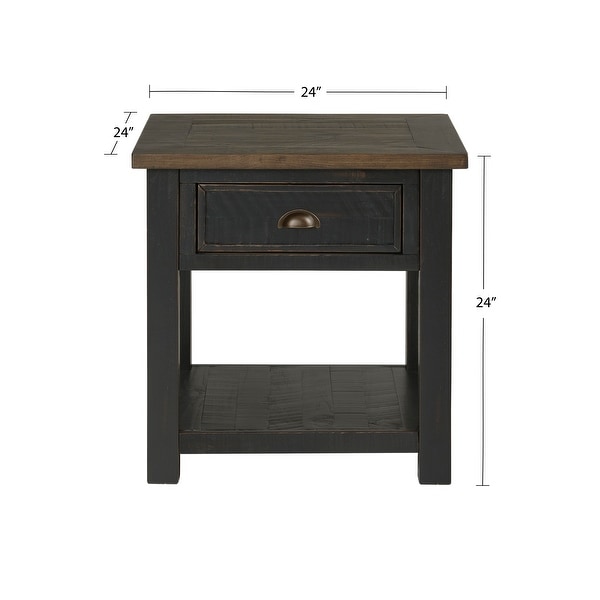 The Gray Barn Downington Solid Wood End Table