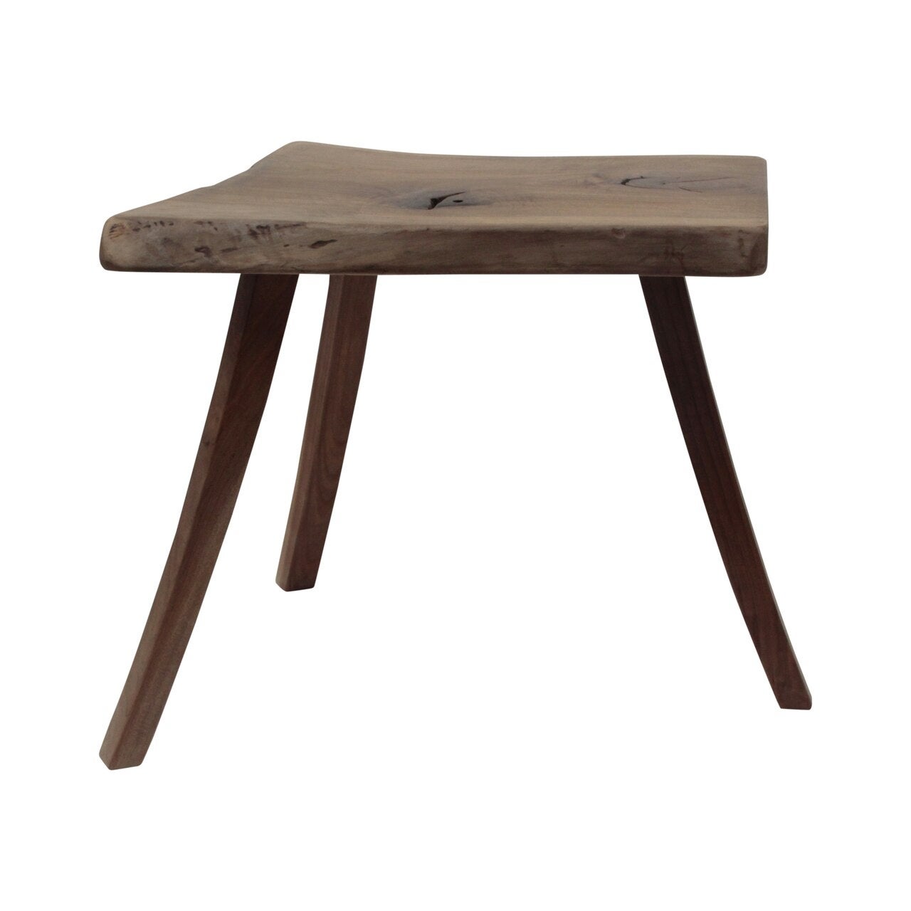 Artissance Live Edge Solid Walnut Wood Side Table, 25 Inch Wide, Natural Wood (Color and Size May Vary) - 25