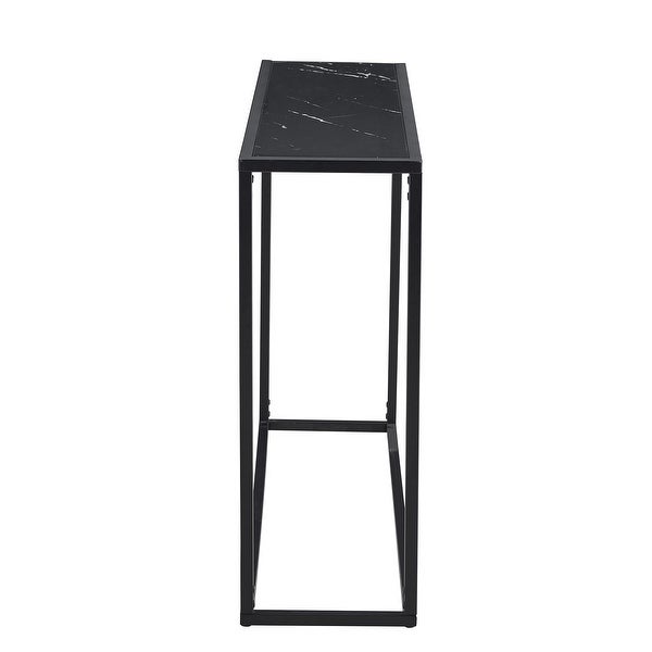 Metal Console Talbe Sideboard Cabinet Minimalist Porch Table Sofa Table Side Table, Black