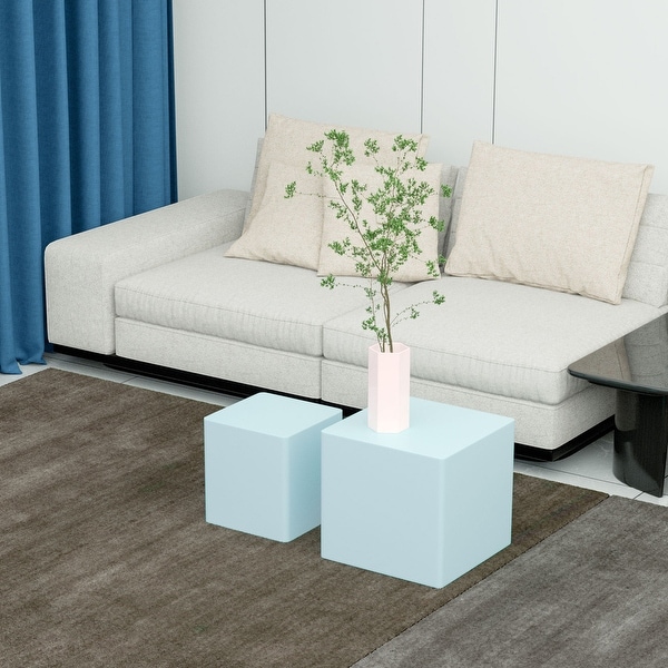 Set of 2 MDF End Table/Side Table for Living Room, Office, Bedroom